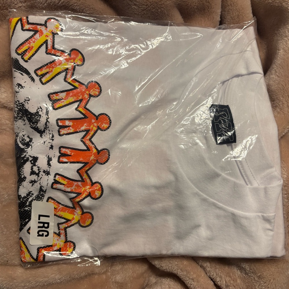 LRG White Tee with Vibrant Graphic